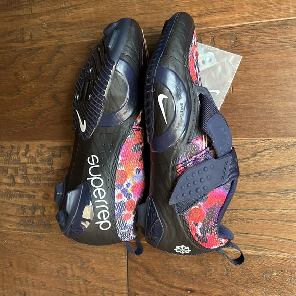 NWT Nike SuperRep Womens Size 6.5 Cycle 2 Next Nature Floral Cycling Bike Shoes - Picture 4 of 5